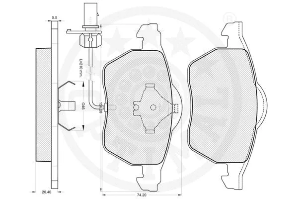 Brake Pad Set, disc brake