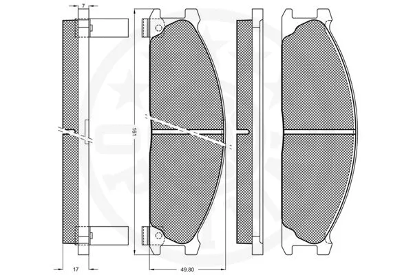 Brake Pad Set, disc brake