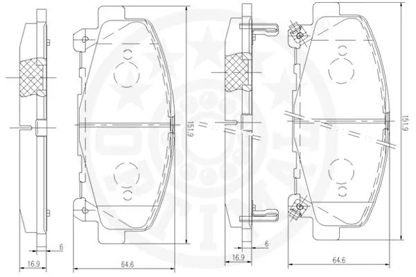 Brake Pad Set, disc brake