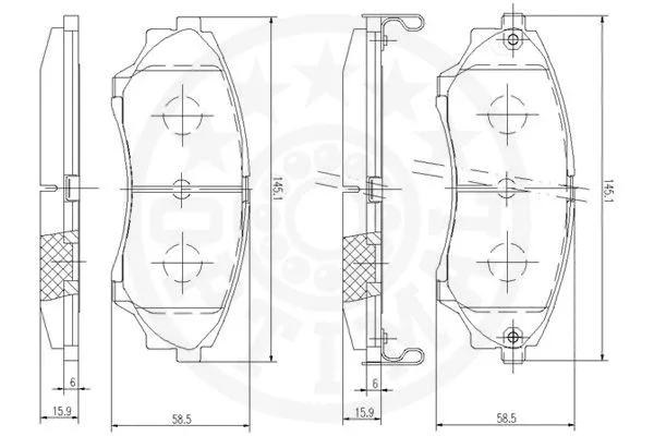 Brake Pad Set, disc brake