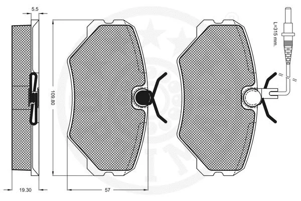 Brake Pad Set, disc brake