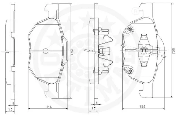 Brake Pad Set, disc brake