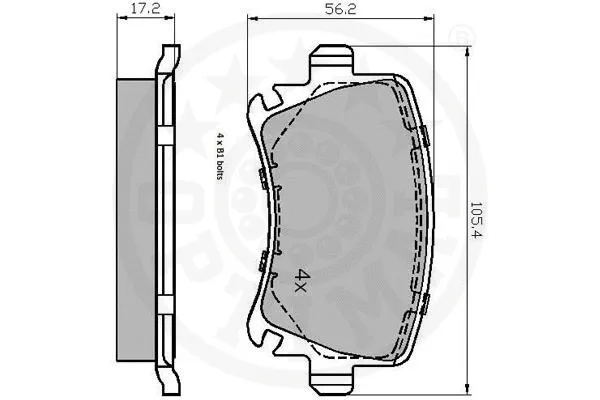 Brake Pad Set, disc brake