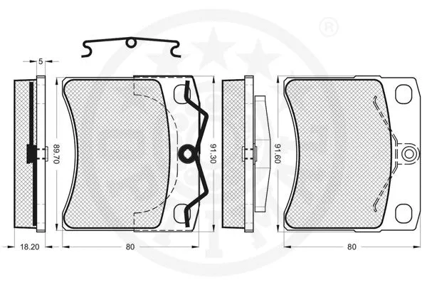 Brake Pad Set, disc brake
