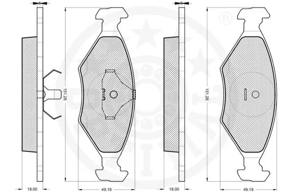 Brake Pad Set, disc brake