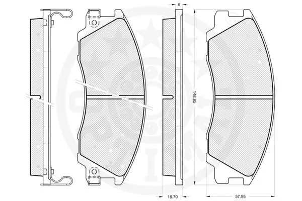 Brake Pad Set, disc brake