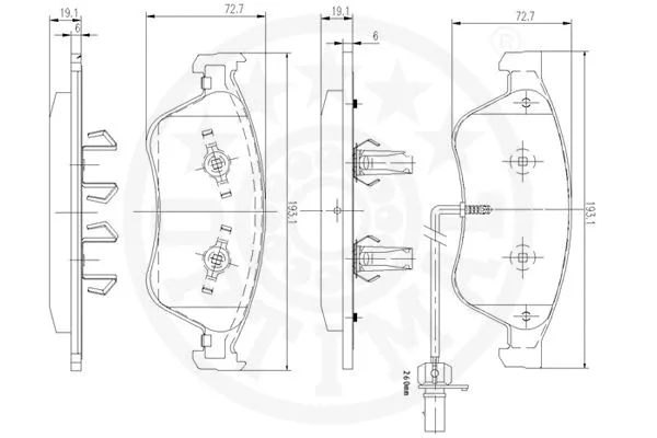 Brake Pad Set, disc brake