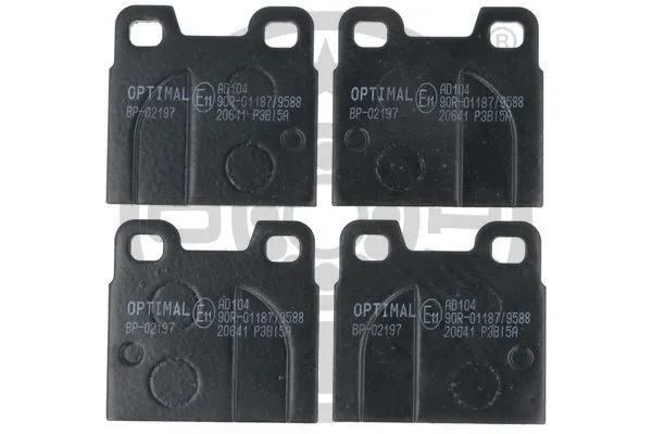 Brake Pad Set, disc brake (BP-02197)