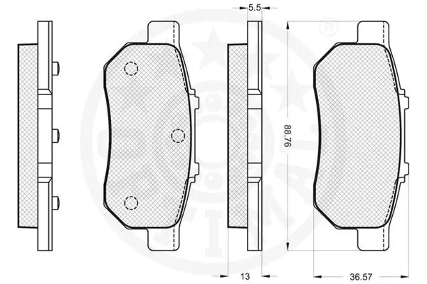 Brake Pad Set, disc brake