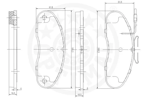 Brake Pad Set, disc brake