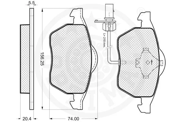 Brake Pad Set, disc brake