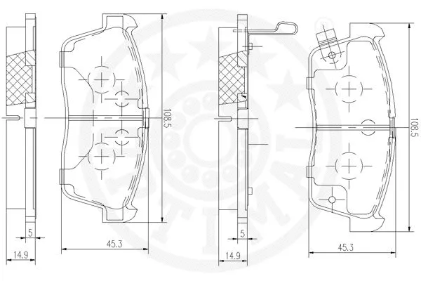 Brake Pad Set, disc brake