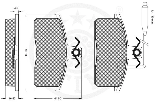 Brake Pad Set, disc brake