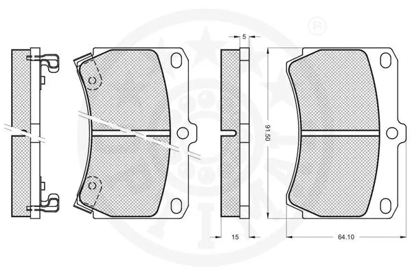 Brake Pad Set, disc brake
