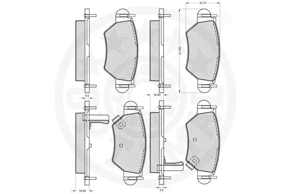 Brake Pad Set, disc brake