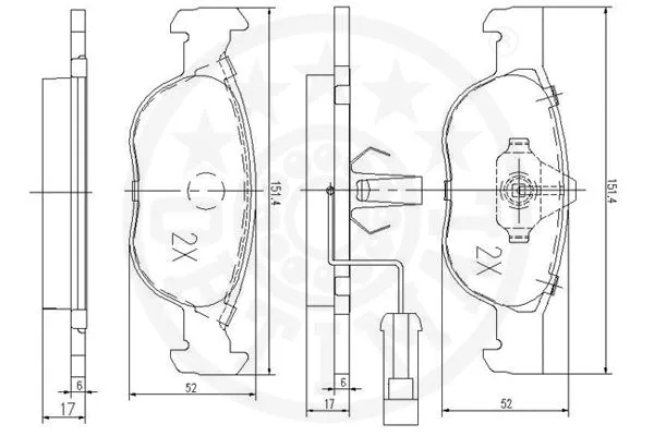 Brake Pad Set, disc brake