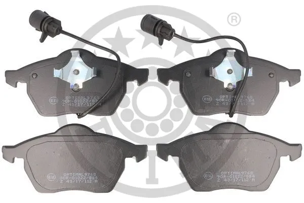 Brake Pad Set, disc brake (9768)