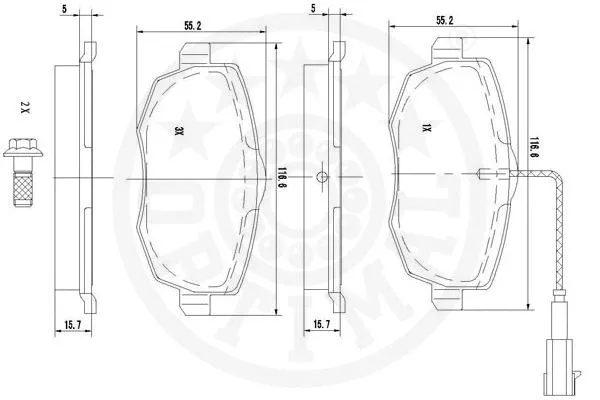 Brake Pad Set, disc brake