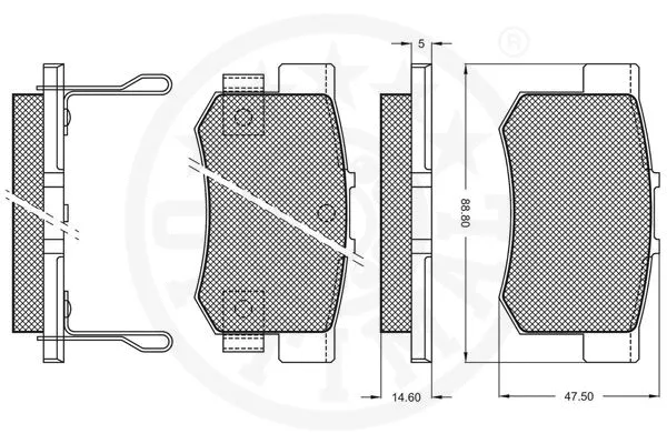 Brake Pad Set, disc brake