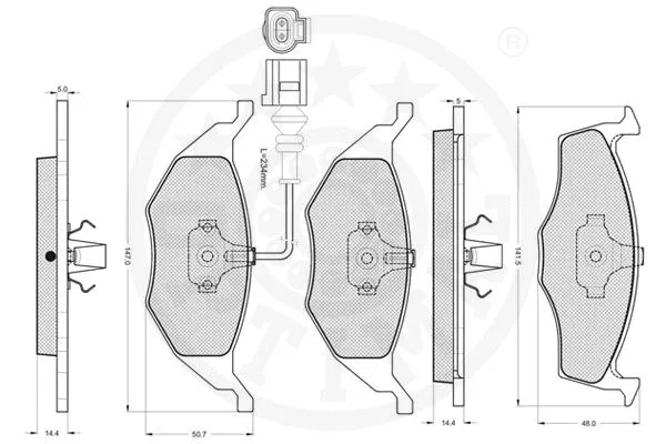 Brake Pad Set, disc brake