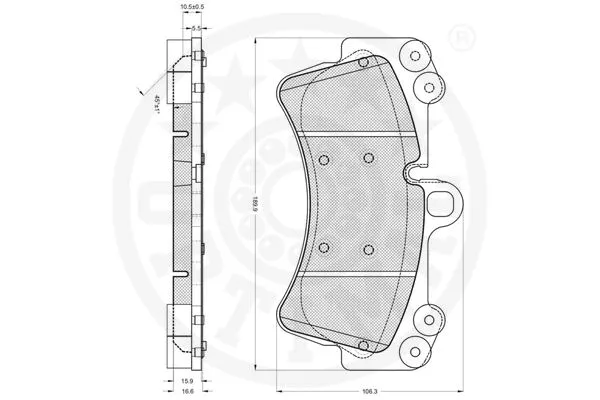 Brake Pad Set, disc brake