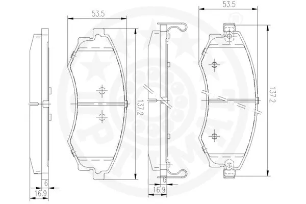 Brake Pad Set, disc brake
