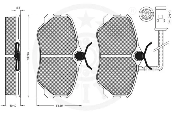 Brake Pad Set, disc brake