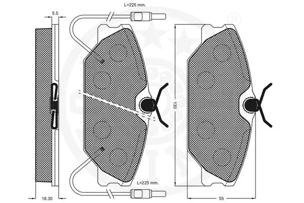 Brake Pad Set, disc brake