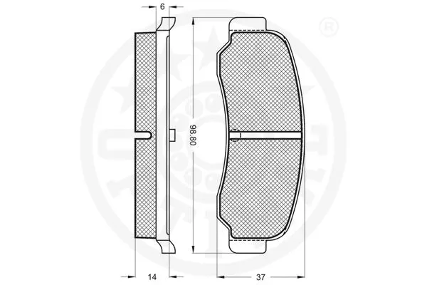 Brake Pad Set, disc brake