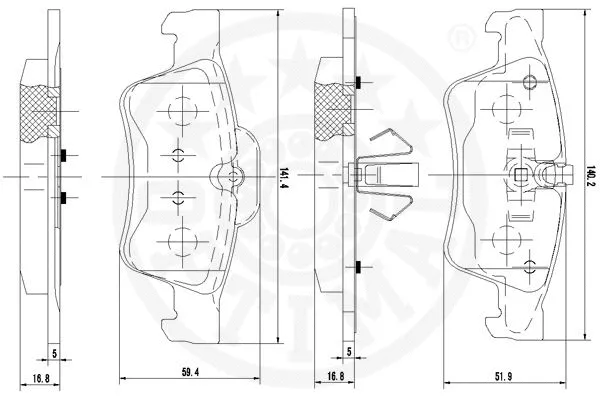 Brake Pad Set, disc brake