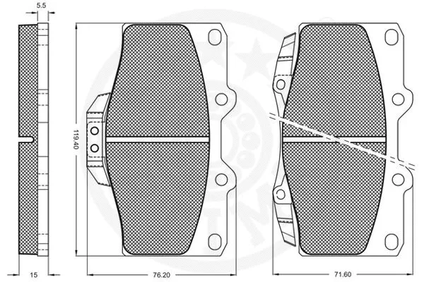 Brake Pad Set, disc brake