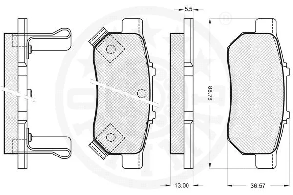 Brake Pad Set, disc brake