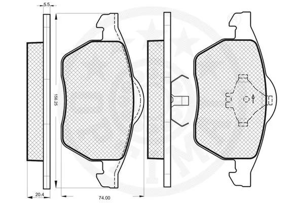 Brake Pad Set, disc brake