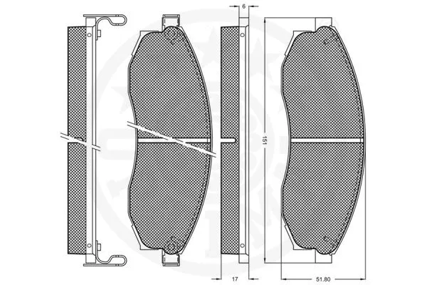 Brake Pad Set, disc brake