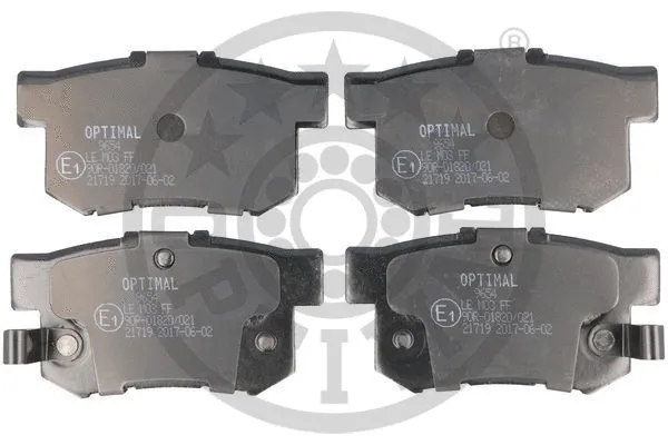 Brake Pad Set, disc brake (9654)