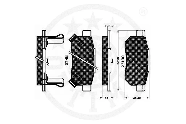 Brake Pad Set, disc brake