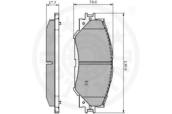 Brake Pad Set, disc brake