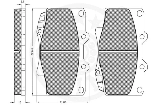 Brake Pad Set, disc brake
