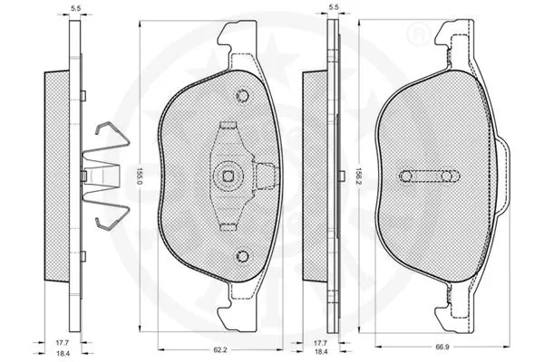 Brake Pad Set, disc brake