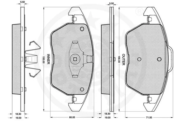 Brake Pad Set, disc brake
