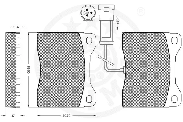 Brake Pad Set, disc brake