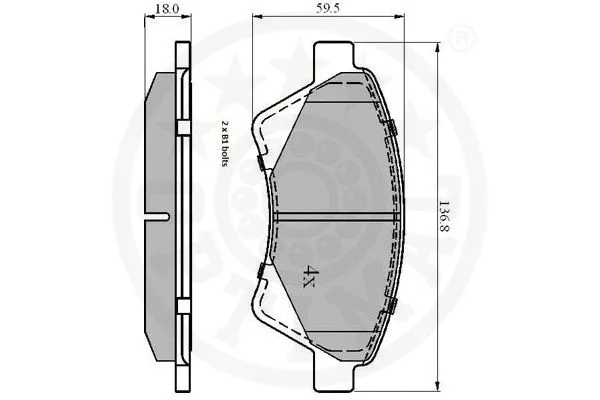 Brake Pad Set, disc brake