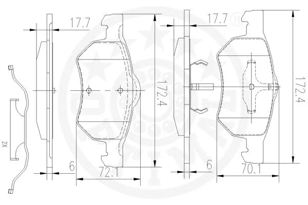 Brake Pad Set, disc brake
