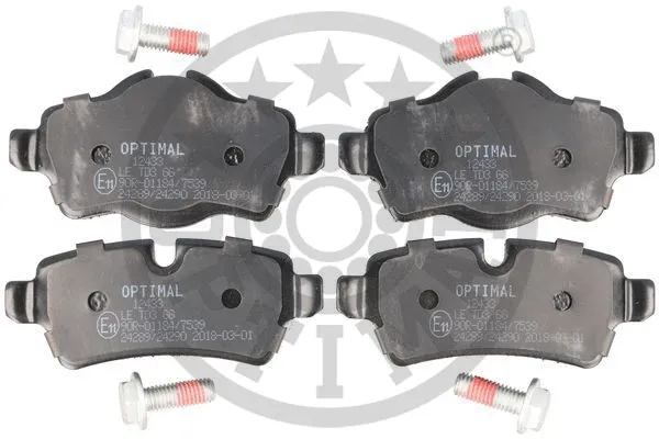 Brake Pad Set, disc brake (12433)