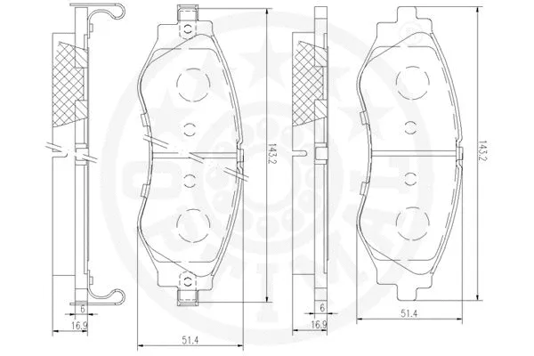 Brake Pad Set, disc brake