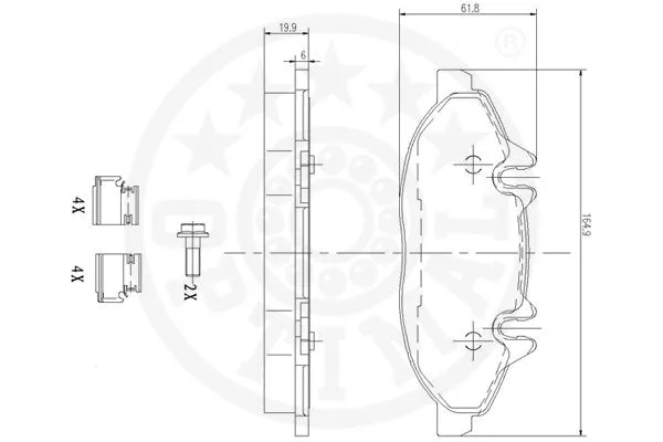 Brake Pad Set, disc brake