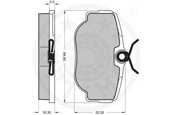 Brake Pad Set, disc brake