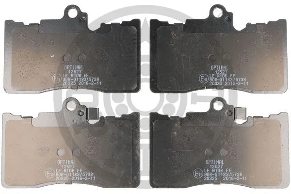 Brake Pad Set, disc brake (12527)