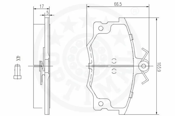 Brake Pad Set, disc brake
