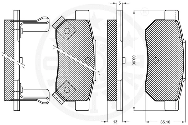 Brake Pad Set, disc brake